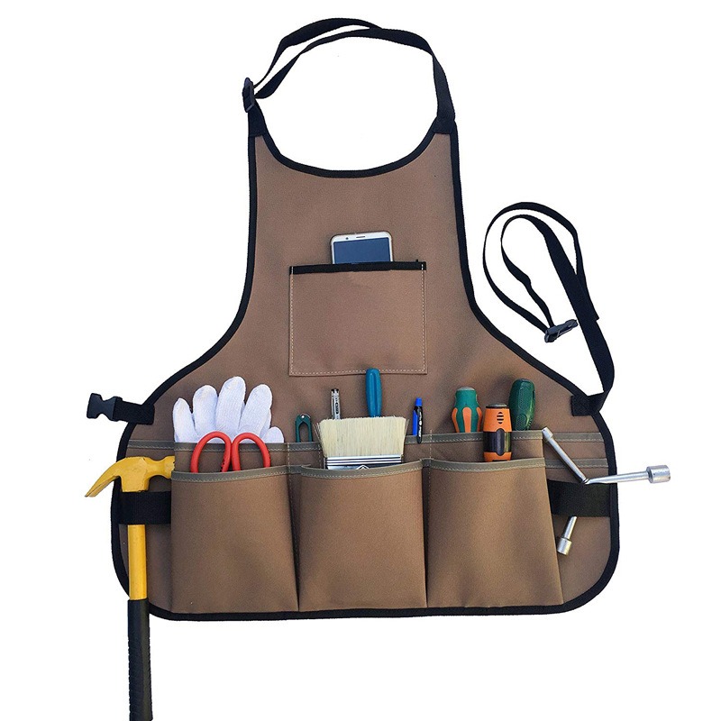Gardening Tools For Women - ผ้ากันเปื้อนสำหรับทำงานสวนมีกระเป๋าสำหรับผู้หญิงและผู้ชายมีหลายกระเป๋าสำหรับเข็มขัดแบบอุปกรณ์ทำมือและปรับได้
