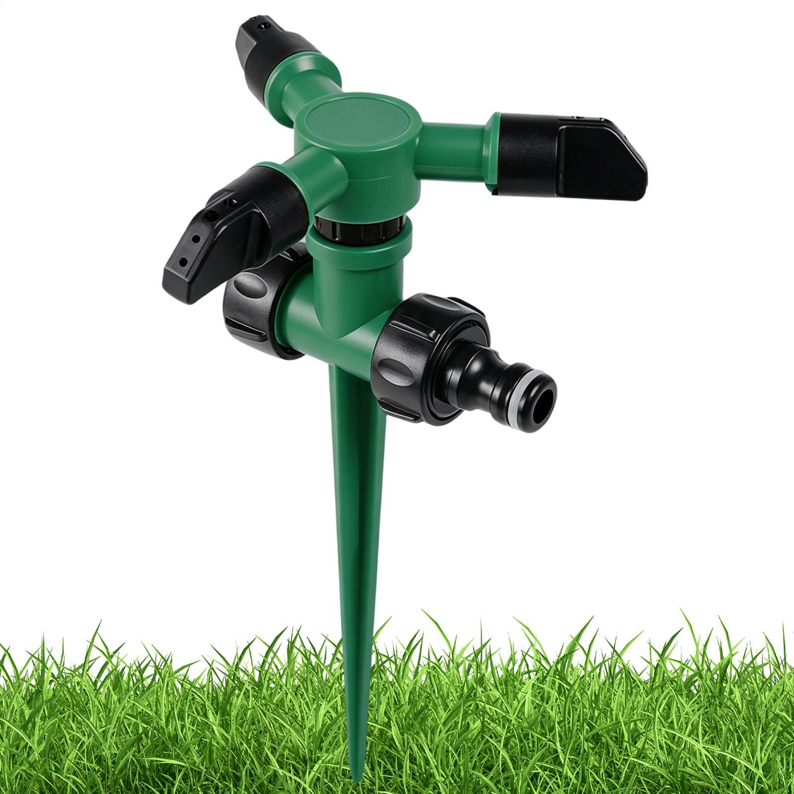 Gardening Tools For Women - สปริงเกอร์น้ำหมุนอัตโนมัติสำหรับสวน สนามหญ้า ระบบชลประทาน ครอบคลุมพื้นที่ 360 องศา