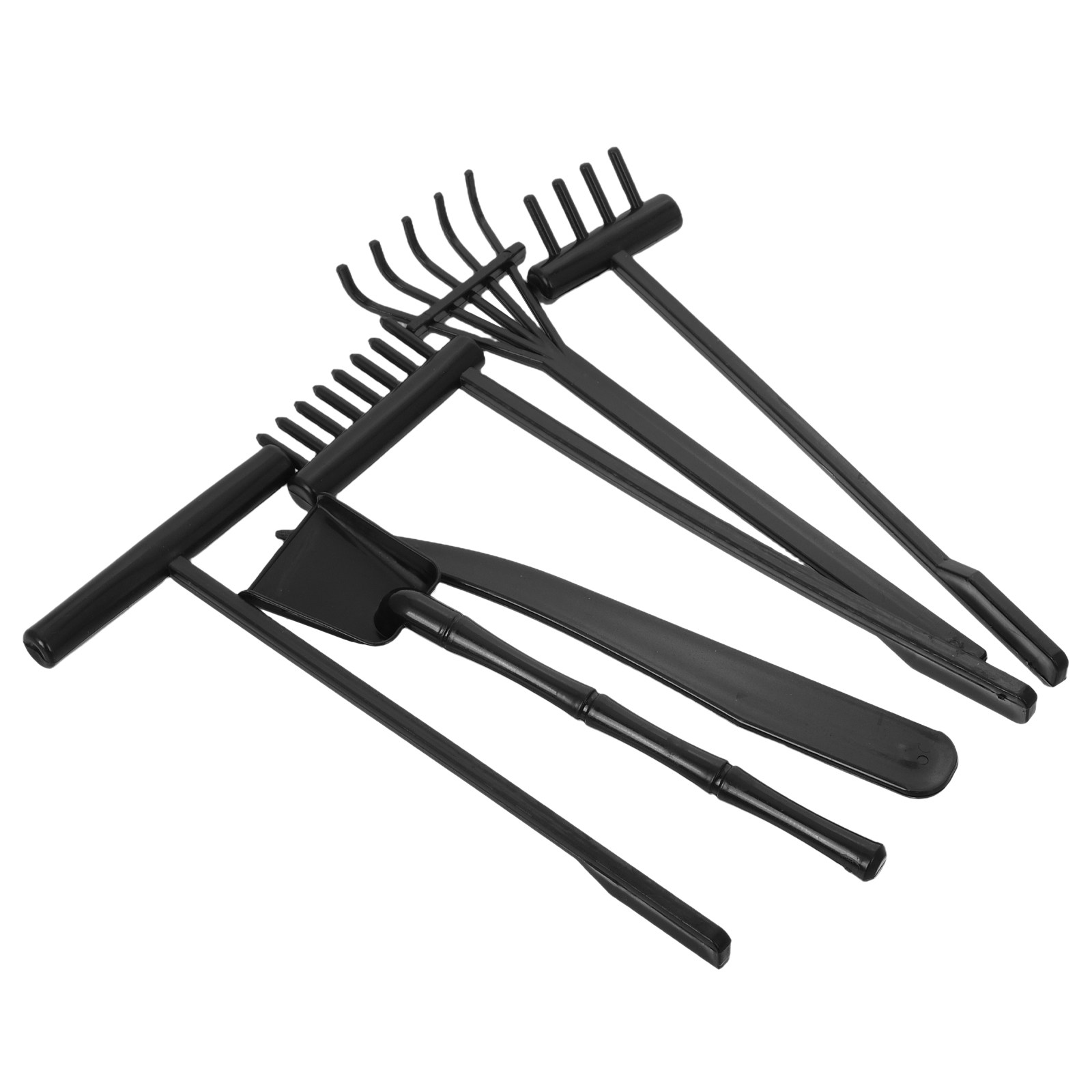 Gardening Tools Drawing - ชุดคราดทรายขนาดเล็ก 6 ชิ้น ทำจากพลาสติก สำหรับตกแต่งสวนเซนบนโต๊ะทำงาน ใช้สำหรับวาดทรายเพื่อการผ่อนคลายและตกแต่ง