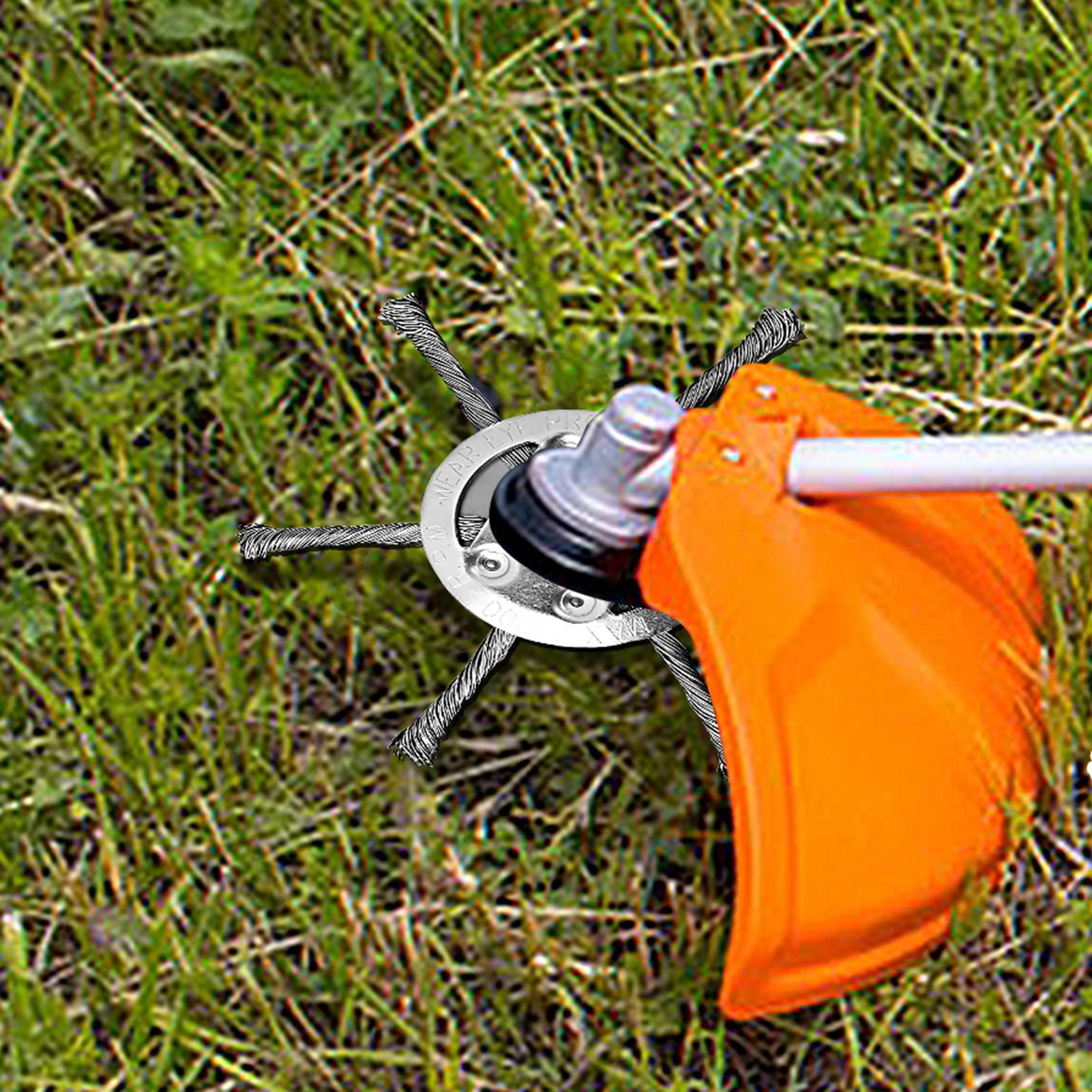 Gardening Tools For Women - หัวตัดหญ้าเหล็ก สายตัดหญ้าแบบปลอดภัย ใบมีดกำจัดวัชพืช หัวตัดหญ้าสำหรับสวน เครื่องตัดหญ้า อุปกรณ์เสริมเครื่องตัดหญ้า