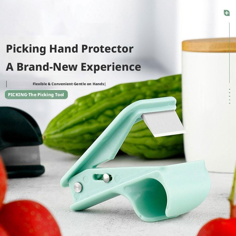 Harvest Knife Garden - มีดอเนกประสงค์แบบสวมนิ้ว, มีดตัดใบชา, ตัดแต่งใบไม้ และเครื่องมือเก็บเกี่ยวผลไม้ในสวน