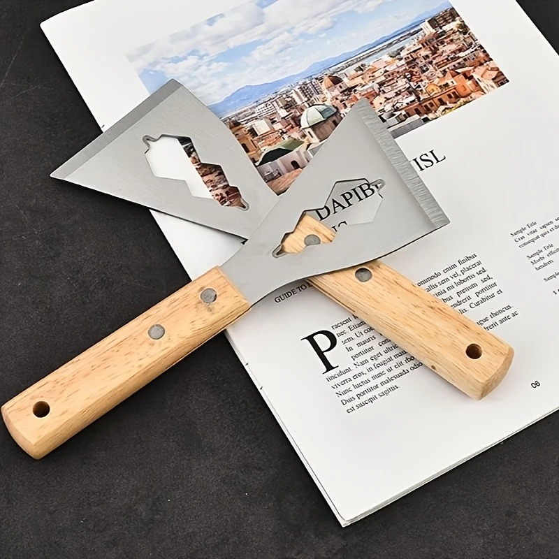 Harvest Knife Garden - Ash Scraper ตกแต่งพลั่วมัลติฟังก์ชั่หนาพิเศษแขวนมีดทําความสะอาดมีดสแตนเลสซีเมนต์พลั่วเครื่องมือ