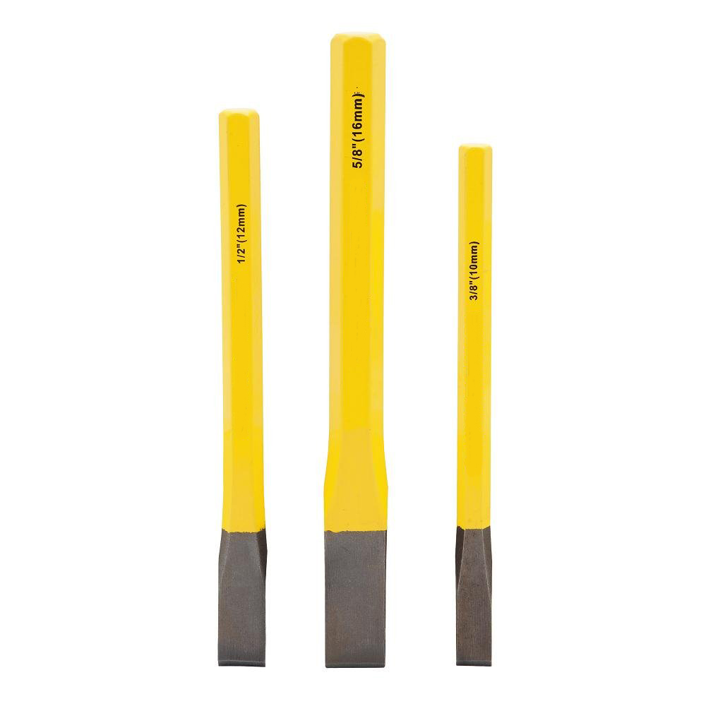 Gardening Tools Must Haves - 3pcs Chrome Vanadium Alloy เหล็กแบนเจาะเย็น Chisel