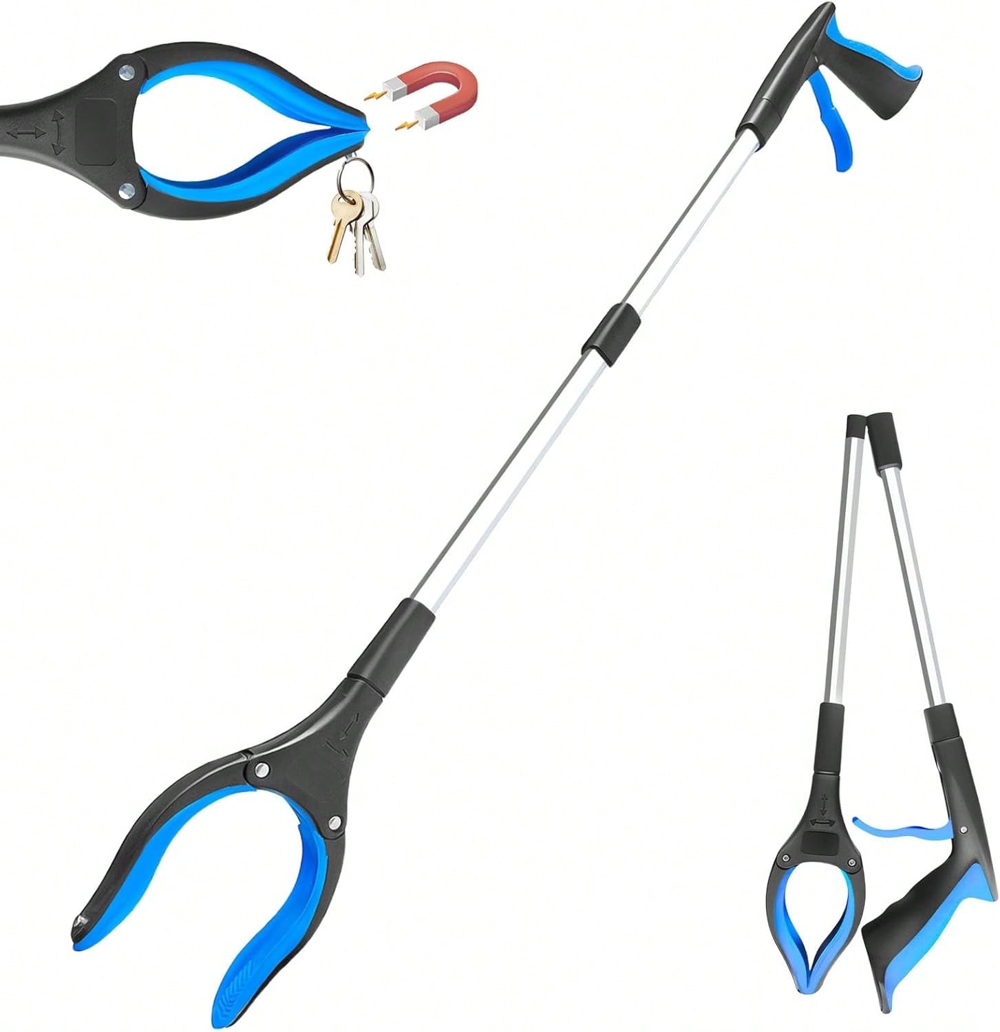 Gardening Tools Must Haves - เครื่องมือจับสิ่งของแบบพับได้ 32 นิ้ว สำหรับผู้สูงอายุ - ไม้คีบแบบยาวพิเศษ
