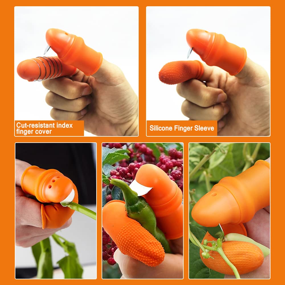 ที่ป้องกันนิ้วมือซิลิโคนสำหรับ - Gardening Tools Knife บทวิจารณ์และราคา