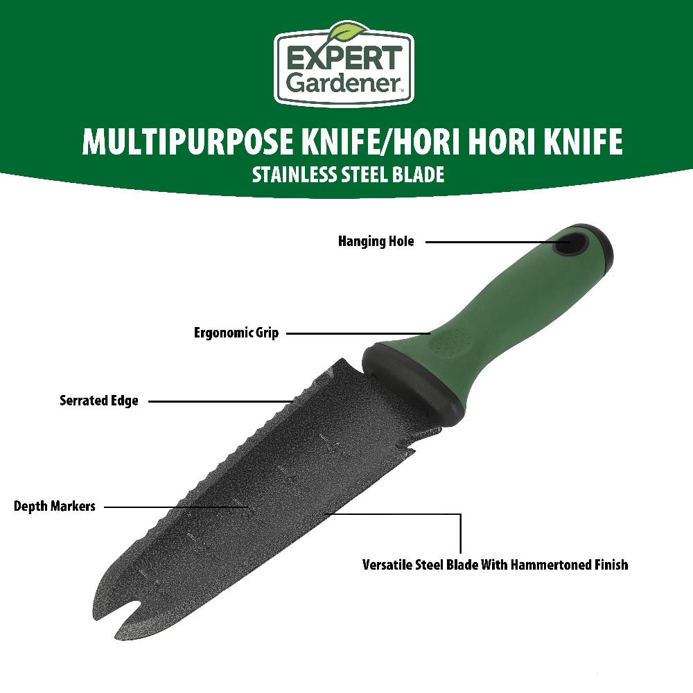 มีดสวนอเนกประสงค์ Hori Hori พร - Gardening Tools Knife บทวิจารณ์และราคา