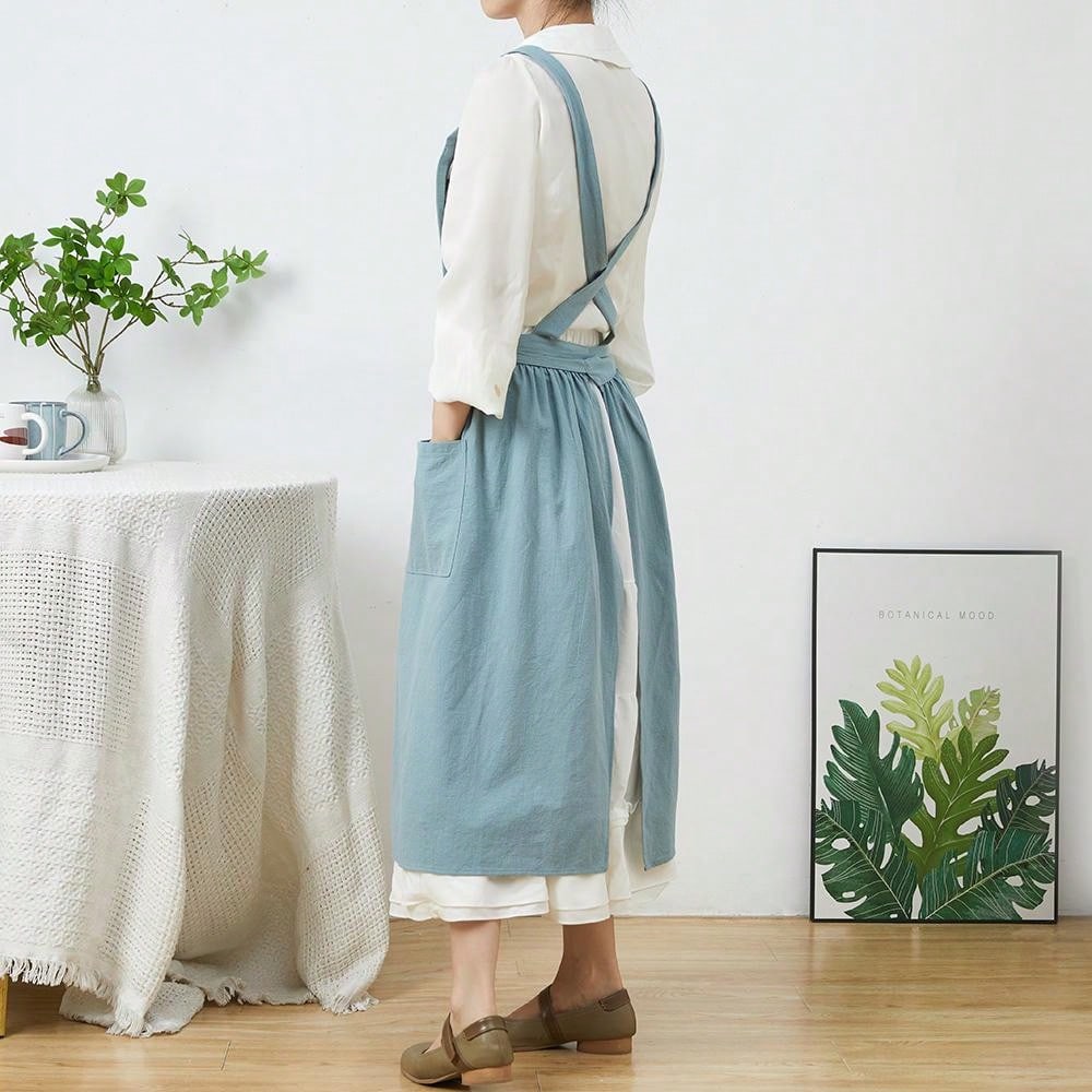 สั้น Nordic ลมจีบกระโปรงผ้าฝ้า - Gardening Tools For Women บทวิจารณ์และราคา