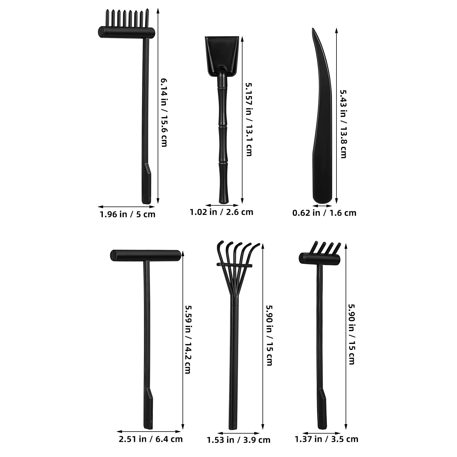 ชุดคราดทรายขนาดเล็ก 6 ชิ้น ทำจ - Gardening Tools Drawing บทวิจารณ์และราคา