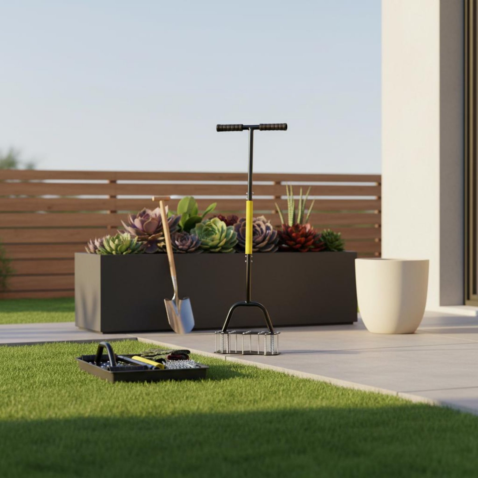 เครื่องตัดขอบสนามหญ้าแบบครึ่งว - Gardening Tools Long Handle บทวิจารณ์และราคา