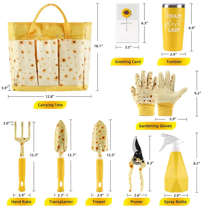 ชุดเครื่องมือทำสวนที่ทนทาน ชุด - Gardening Tools For Women บทวิจารณ์และราคา