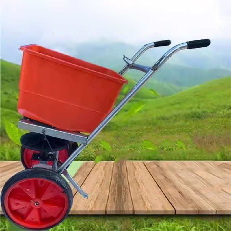 เครื่องหว่านเมล็ดหญ้าและใส่ปุ๋ - Grass Seed Spreader บทวิจารณ์และราคา