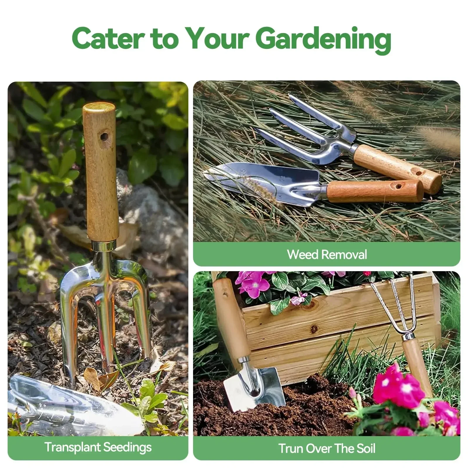 เครื่องมือทําสวน 9 ชิ้น Heavy  - Gardening Tools For Women บทวิจารณ์และราคา