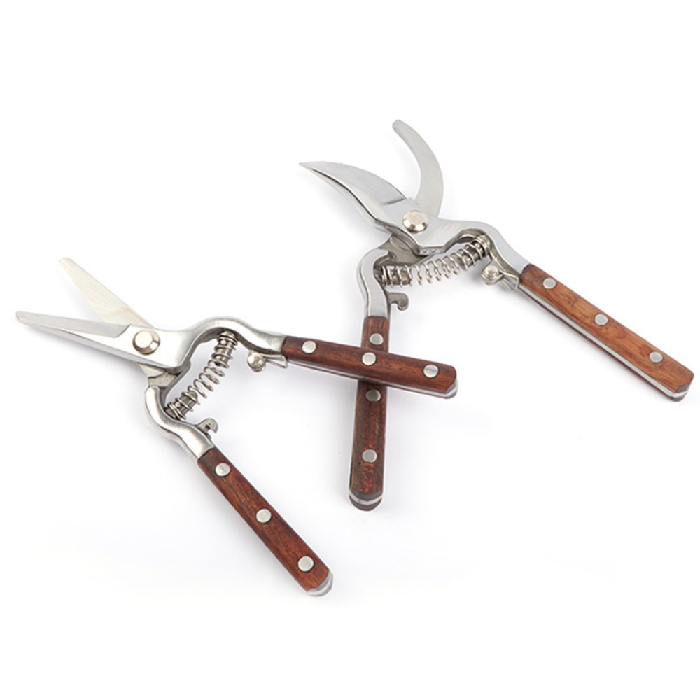 กรรไกรตัดแต่งกิ่งไม้ด้ามไม้แบบ - Gardening Tools Vintage บทวิจารณ์และราคา