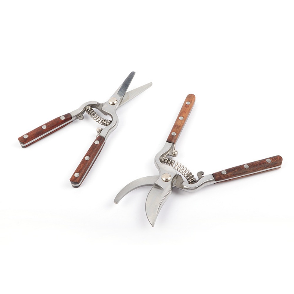 กรรไกรตัดแต่งกิ่งไม้ด้ามไม้แบบ - Gardening Tools Vintage บทวิจารณ์และราคา
