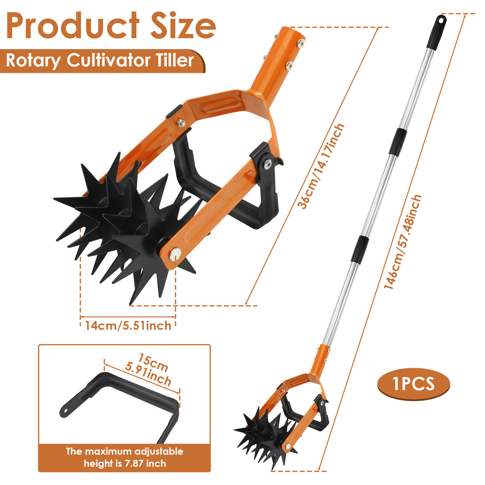 ใหม่ 2-in-1Tiller เครื่องมือสแ - Gardening Tools Long Handle บทวิจารณ์และราคา